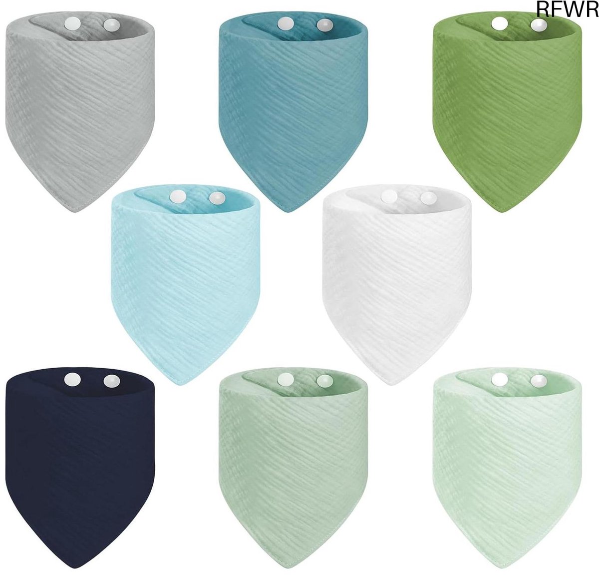 RFWR® Driehoekige Slabbetjes voor Baby's - Zachte en Absorberende Bandana's