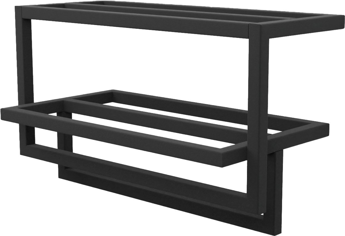 Handdoekenrek Dakota | Zwart - Black | Small | D25 x B50 x H30 cm
