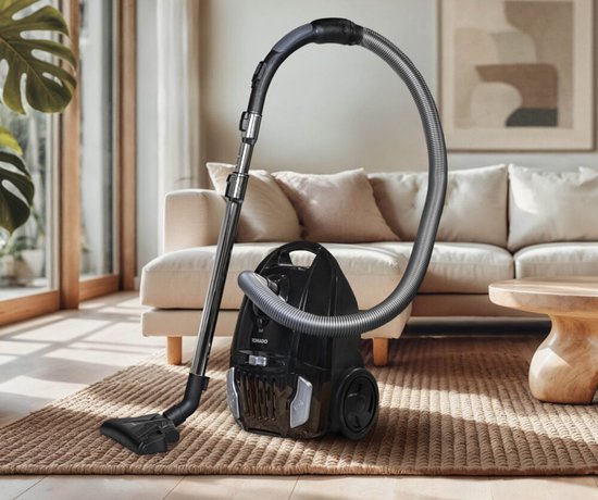 Tomado TVC3003B - Krachtige stofzuiger met zak - Extra stil - HEPA 13 filter - Snoerlengte 9 meter - Zwart