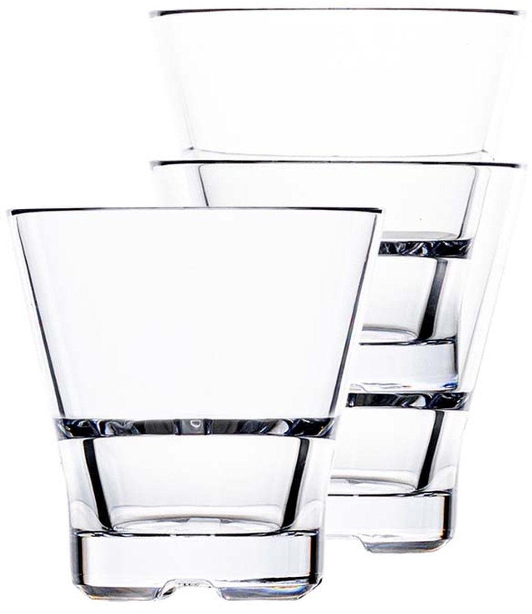 Bold Club Stack Premium Polycarbonaat Tumbler 26.6cl - Set a 6 stuks