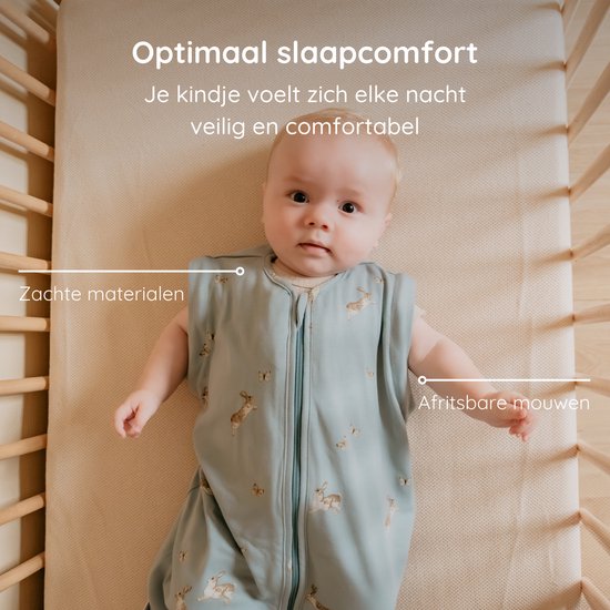 Puckababy Bag 4 Seasons slaapzak baby (6m-2.5j) - Bunnies - TOG 0.25-2.0 - 4 seizoenen van Puckababy — afbeelding 3