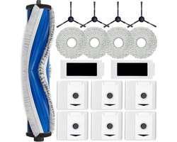Accessoireset voor Ecovacs Deebot T30 Omni/T30 Pro Omni, 1 x rolborstel, 6 x stofzak, 4 x dweildoeken, 4 x zijborstels, 2 x filter, reserveonderdelen zuigrobot-accessoires