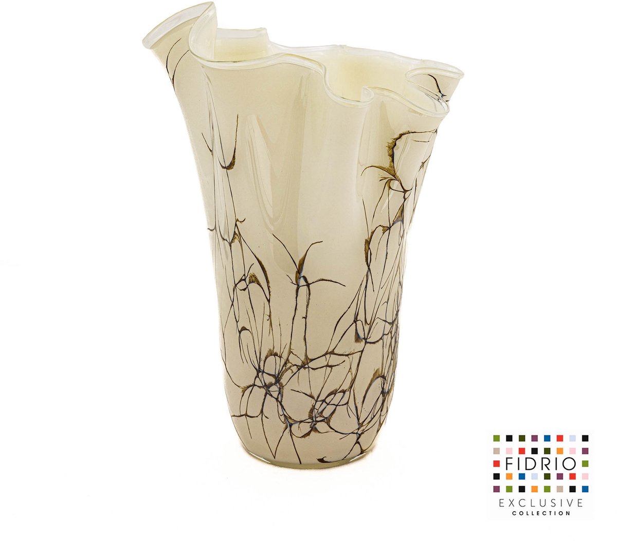 Fidrio - Lightening decor - Vaas - Wave - Hoogte 35 cm