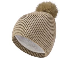 Gebreide muts - 25*21cm - omtrek 56-60cm - herfst- en wintermuts - geschikt voor herfst- en winteruitjes - warm en comfortabel - modieus en veelzijdig - geschikt als cadeau - huidvriendelijk en verzorgend - herfst- en winterbenodigdheden