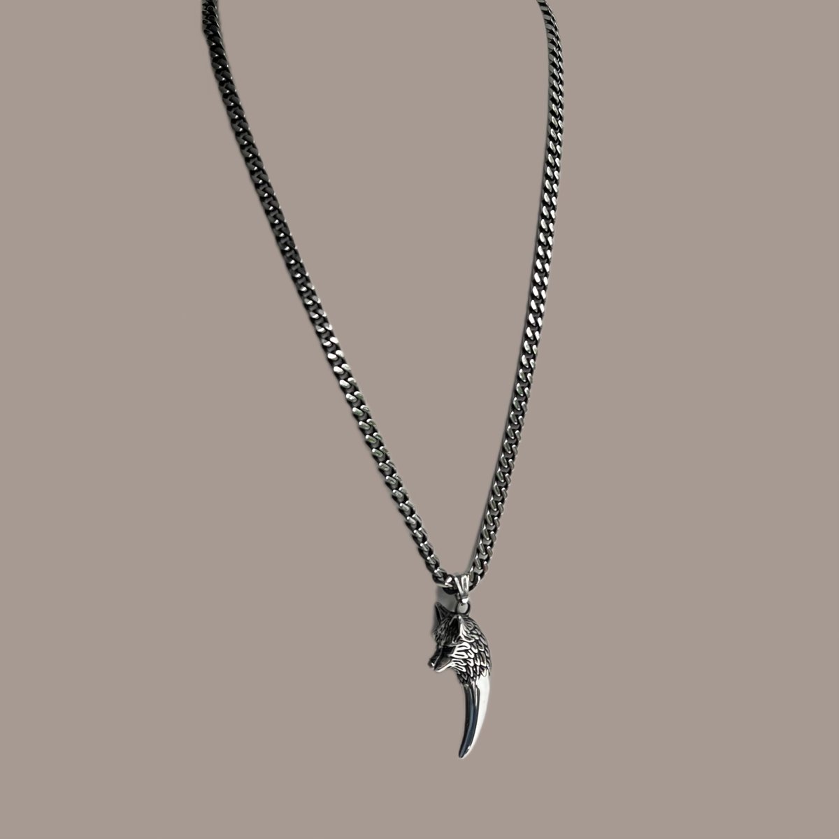 Wolf-Men - schakelketting - stainless steel - wolventand