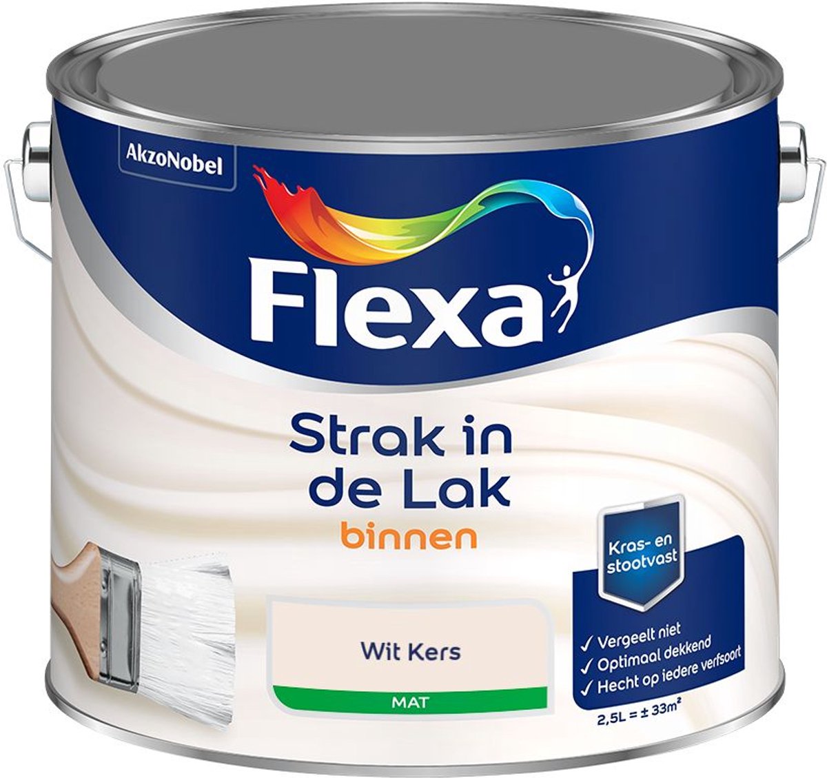 Flexa - Strak in de Lak Binnenlak Mat - Wit Kers - Mengverf - 2.5 L
