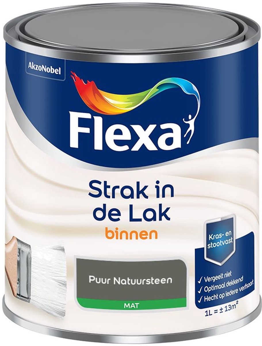 Flexa - Strak in de Lak Binnenlak Mat - Puur Natuursteen - Mengverf - 1 L
