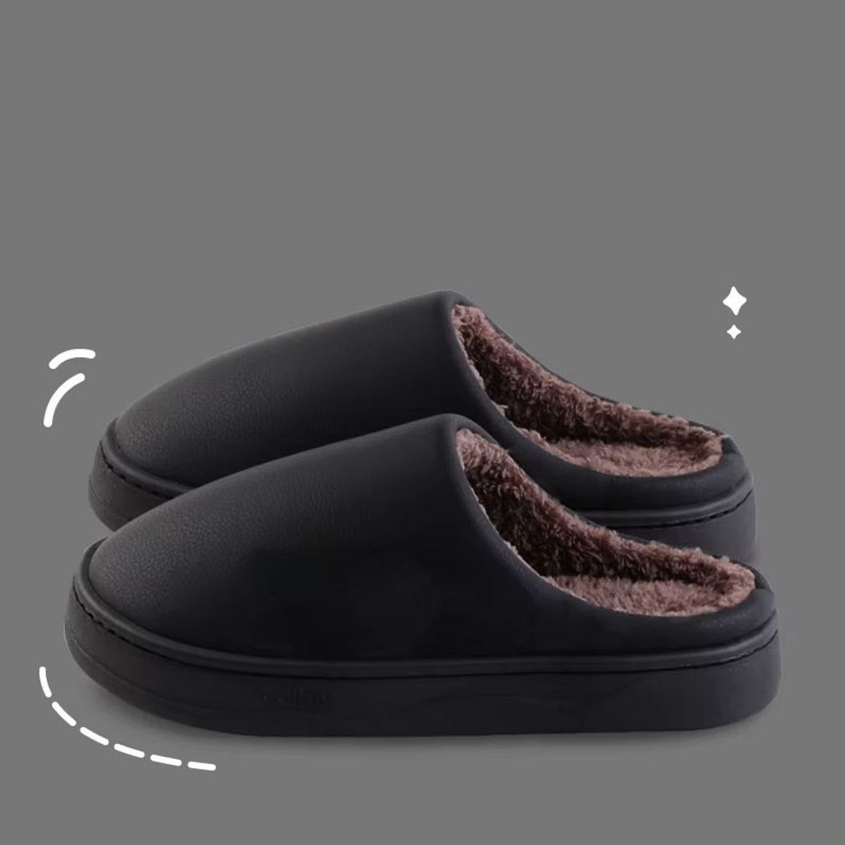 Pluffi Slipper Booties voor dames en heren, winter, dik pluche, warm, antislip, wolken, slippers met hak, roze, 40/41 EU