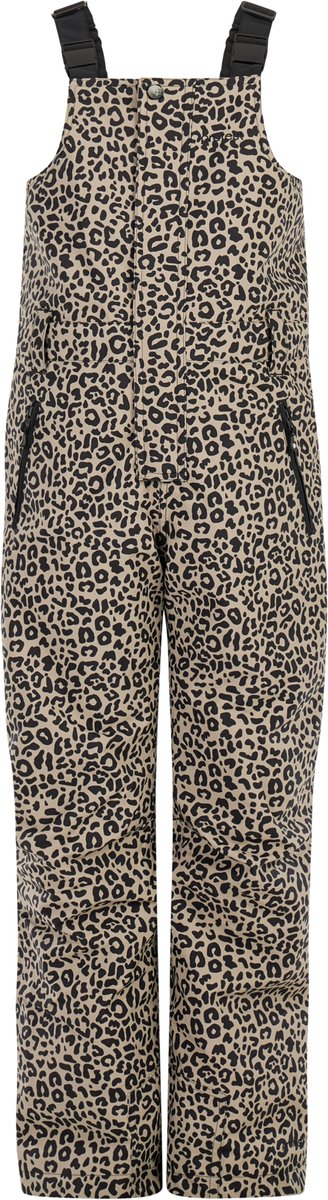 Protest Prtjulia Skibroek Meisjes Panterprint Salopette Waterkolom 10K Bamboobeige
