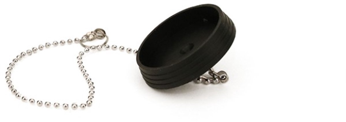 Go Go Gadget - Gootsteendop - Dop - Gootsteen afsluiten - One Size - Zwart - 38 mm