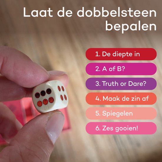 Zes gooien in de liefde - Vertellis - Hét dobbelspel voor meer liefde, humor en verbinding, Perfect als Valentijn cadeau