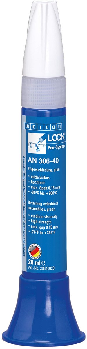 WEICONLOCK AN 306-40 20 ml Hechtverbinding, langzaam uithardend, hoge temperatuur