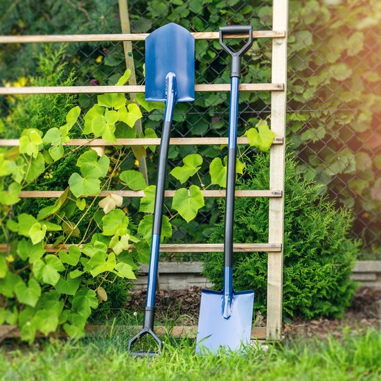 KADAX Spade, schep met D-handgreep, tuinspade om te graven, schep met metalen steel, grafschep, grafschep voor tuin, tuinschep (punt) van Merkloos	 — afbeelding 2