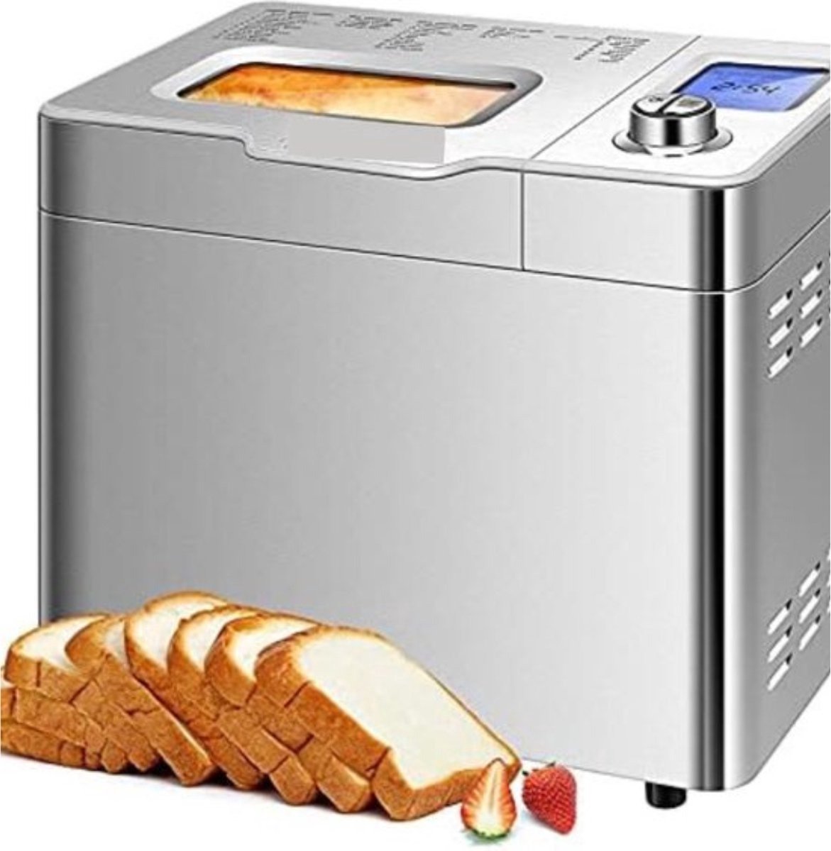 WNHB® Broodbakmachine - 900g Capaciteit - Automatische Programma’s - 3 Broodformaten - 550W - Zilver