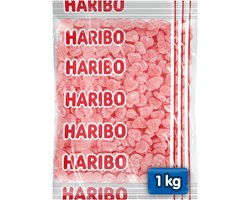 Haribo Frambozenhartjes - snoep - 1kg zak