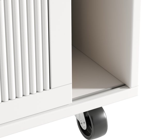 Îlot de cuisine, meuble de cuisine, meuble de cuisine, îlot de cuisine indépendant, buffet, 120 x 73 (45) x 93 cm, desserte de cuisine extensible avec roulettes, porte-serviettes, étagère à épices, étagères réglables, blanc