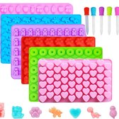 5 Pièces Moules à Bonbons Silicone Mini - 26 Motifs Voitures Animaux Cœurs + 2 Compte-Gouttes - Chocolat Gélifiés Moules Chocolat Gelée Animaux Voitures 5 Pièces Moules à Bonbons Silicone Mini - 26 Motifs Voitures Animaux Cœurs + 2 Compte-Gouttes - Chocolat Gélifiés Moules Chocolat Gelée Animaux Voitures