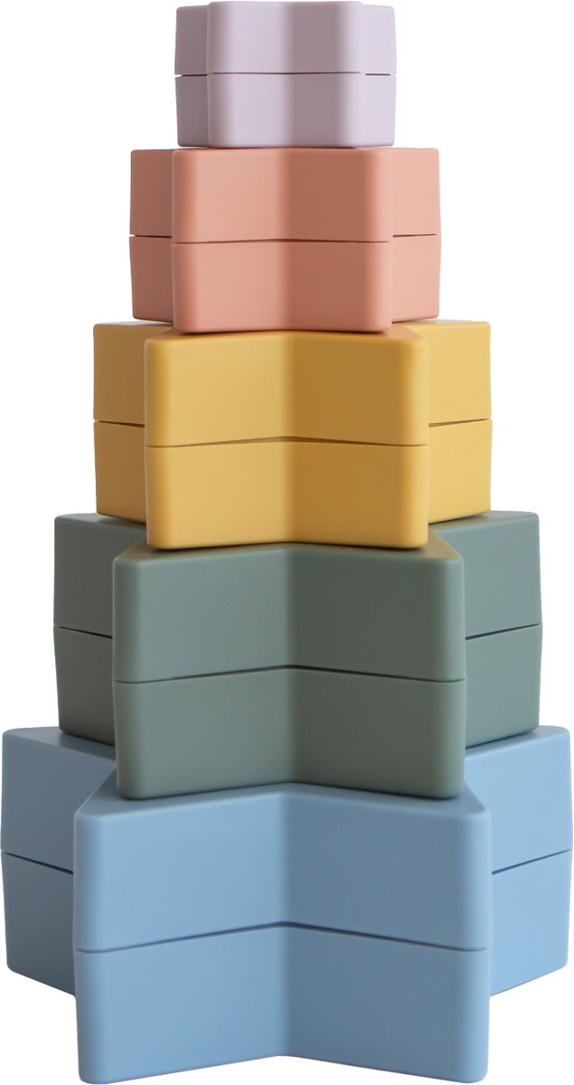 Mushie Nesting Stars Toy