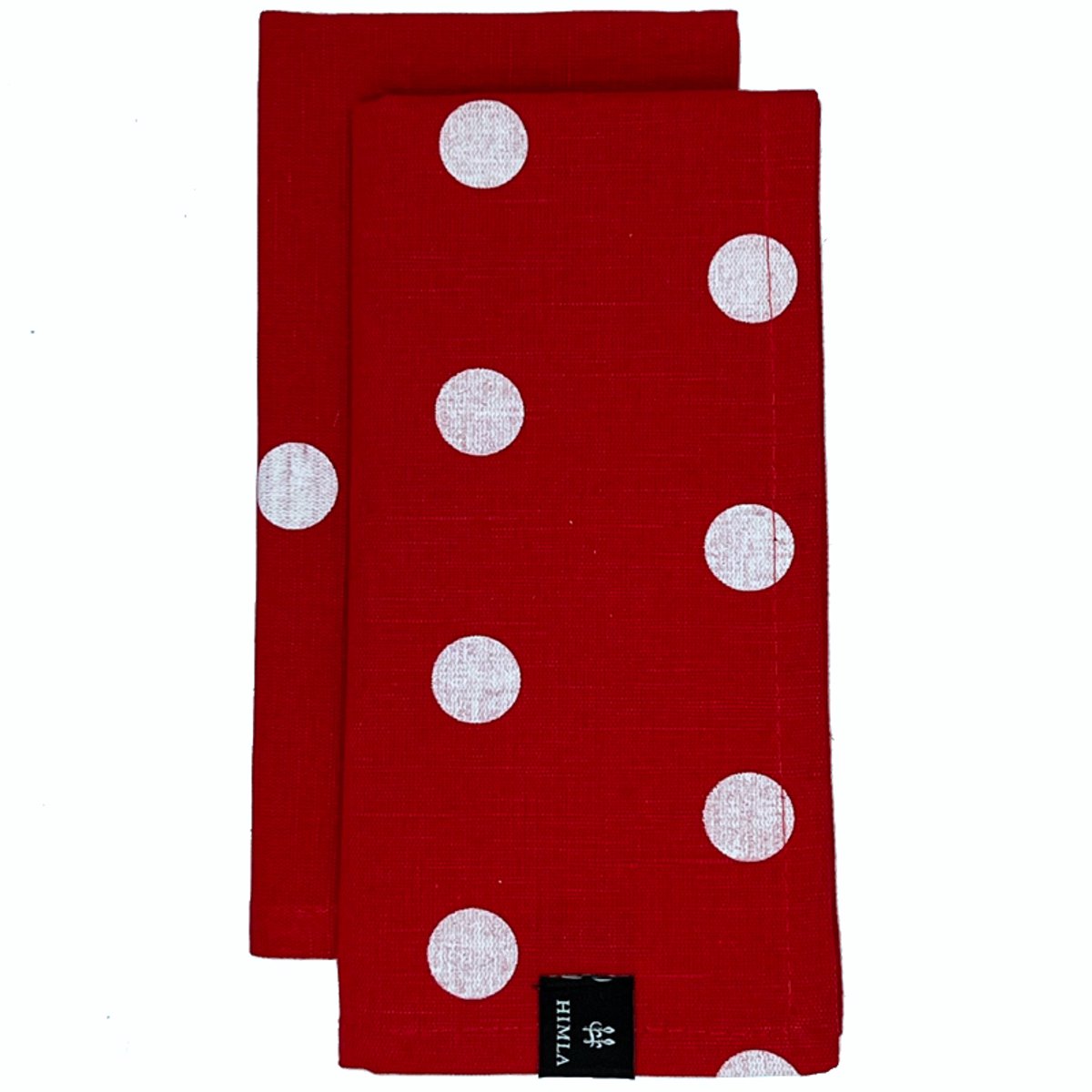 Polka servet red - set van 4