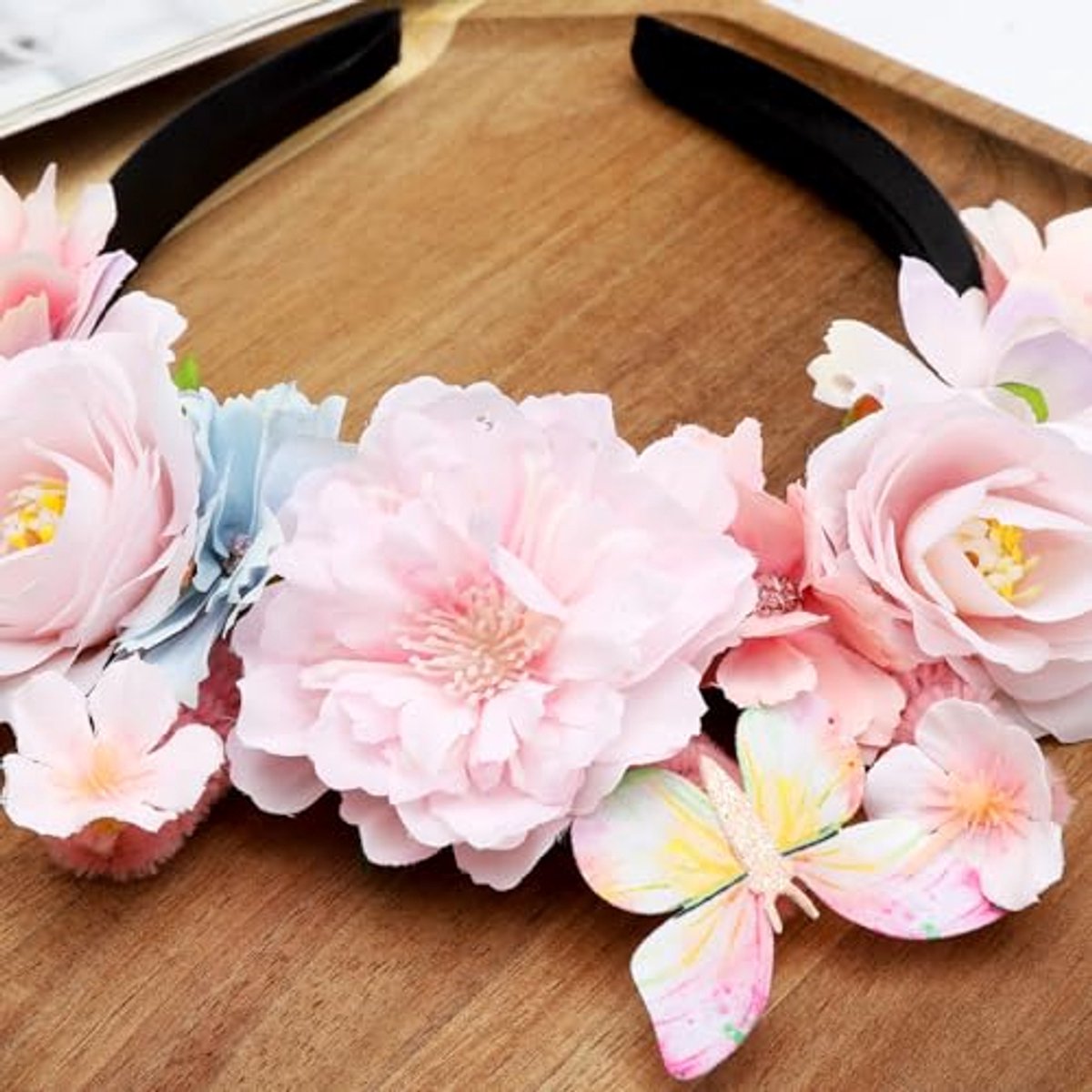 Stoffen Lichtblauwe haaraccessoire voor dames | -NL