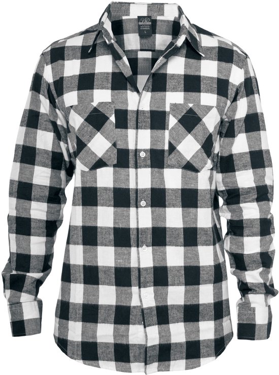 Urban Classics Flanellen overhemd voor heren, Darkshadow/Darkshadow, 4XL Urban Classics Flanellen overhemd voor heren, Darkshadow/Darkshadow, 4XL