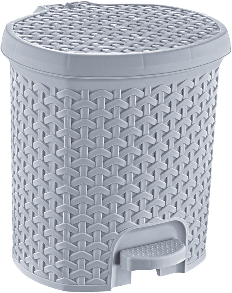 Pedaal-prullenbak 'Tjark', 11,5 liter, nordic-grijs