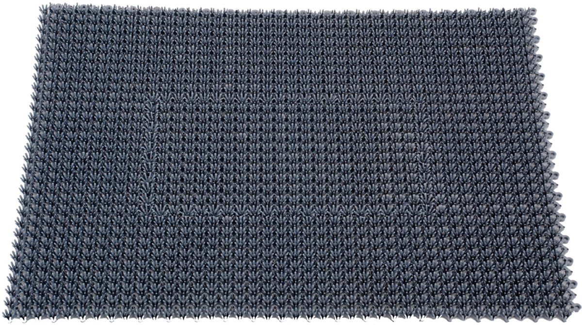 miltex Schoonloopmat EAZYCARE TURF, 570x860 mm, donkergrijs