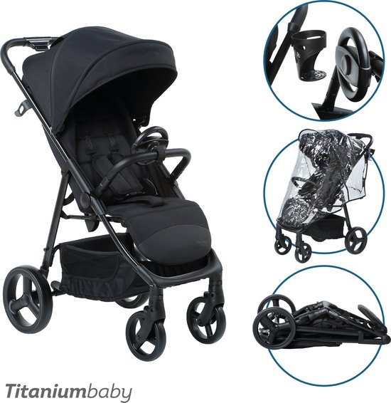 Titaniumbaby Buggy SOLID Elite XL Black van Merkloos — afbeelding 2