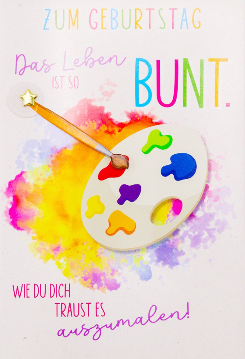 Susy Card 40057743, Standaard wenskaart, Verjaardag, Meerkleurig, 115 mm, 170 mm, 1 stuk(s)