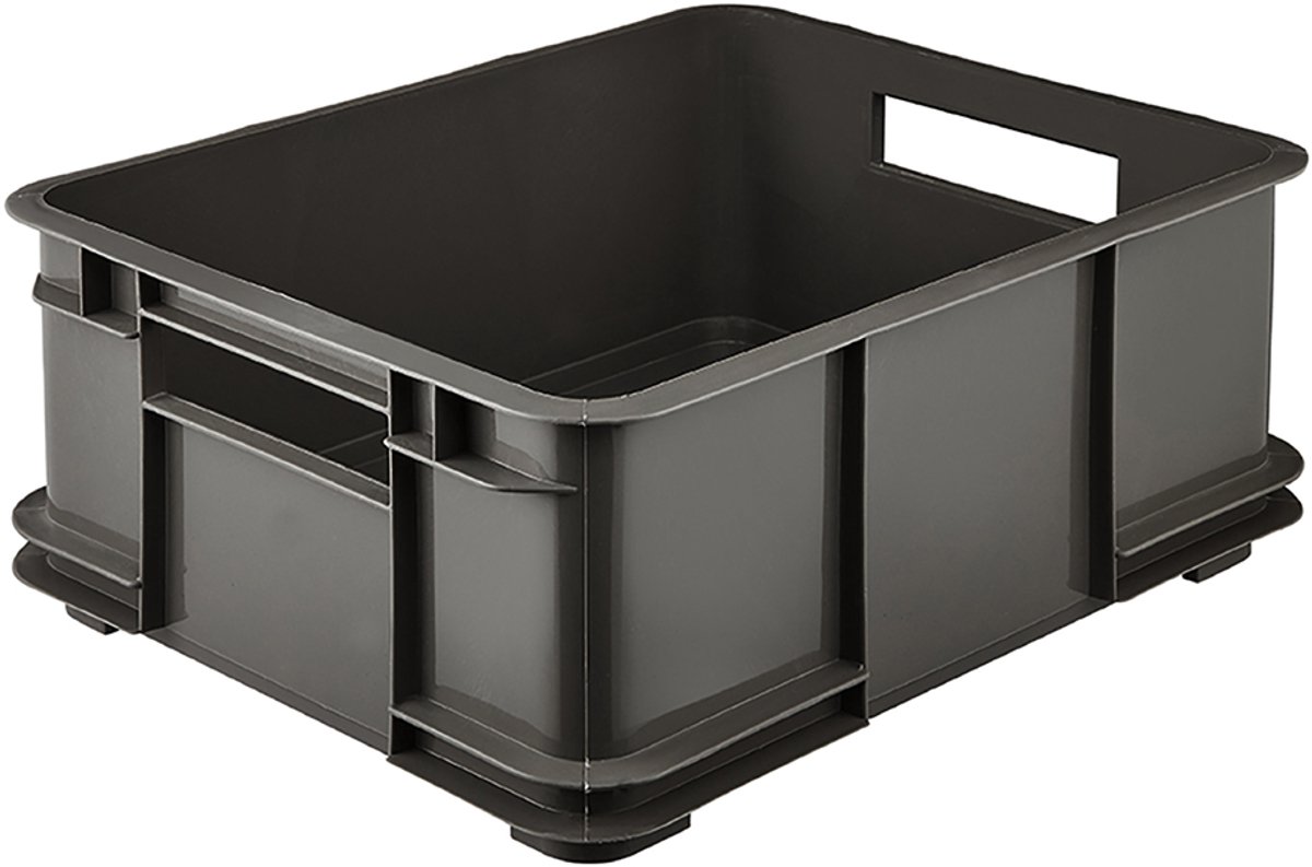 Eurobox L Opbergdoos, Eco Plastic (PP), 43 x 35 x 17,5 cm, 20 l, grijs