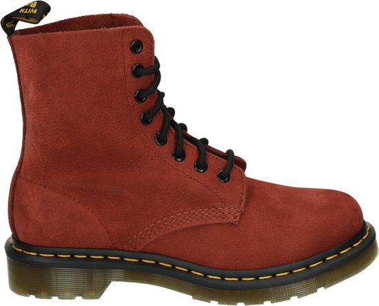Dr. Martens 1460 PASCAL 8 EYE BOOT RUSSET - Baskets montantesChaussures à lacets femmeBaskets femmeChaussures mi-hautesBottes à lacets - Couleur : Rouge - Pointure : 41