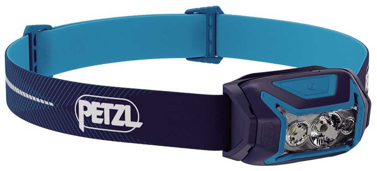 Petzl Actik Core - Hoofdlamp - 625 lumen - Oplaadbaar en lichtgewicht - Voor wandelen, hardlopen en kamperen - Blauw