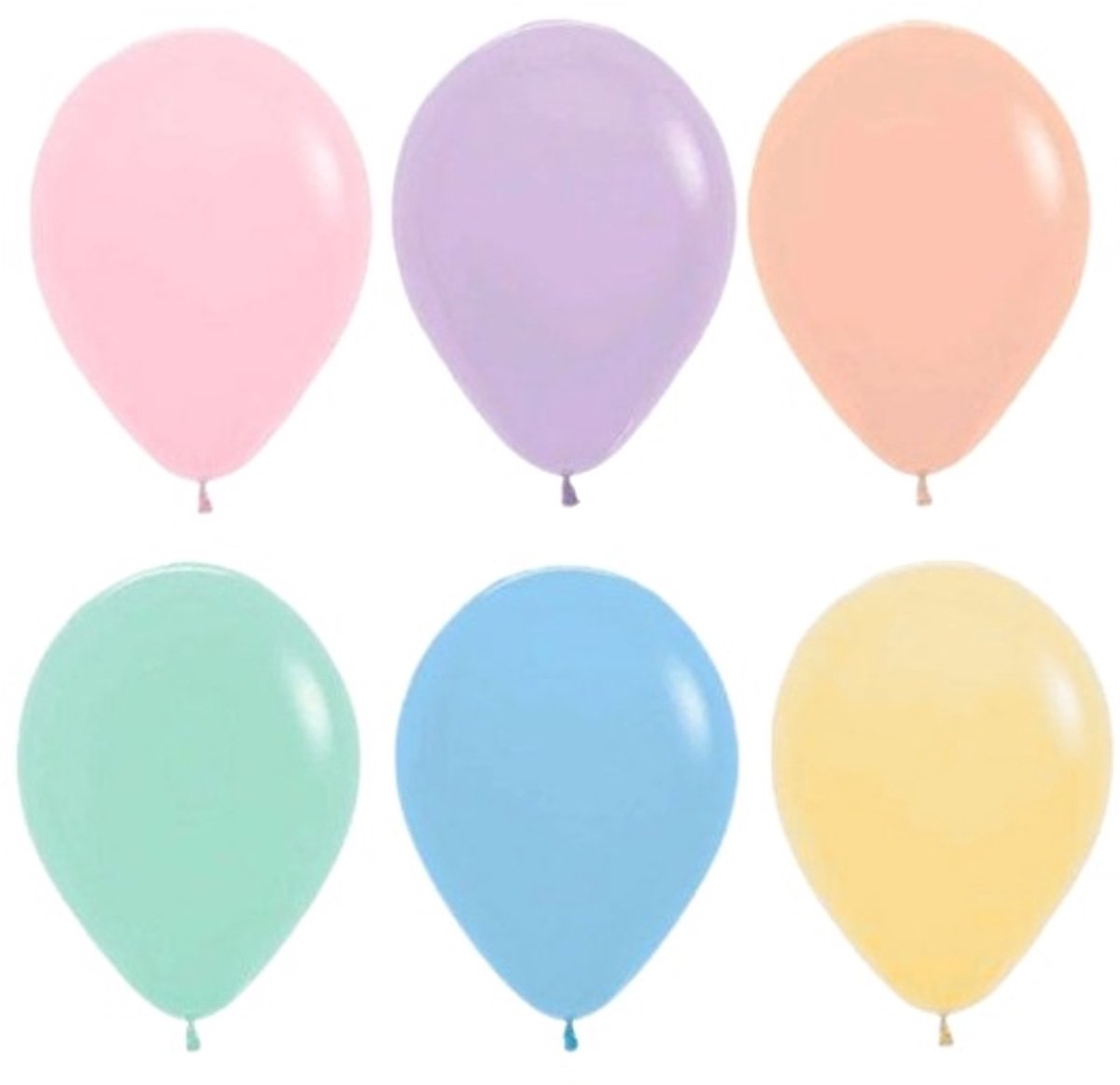 Pastel Ballonnenmix - 30cm - 10 stuks