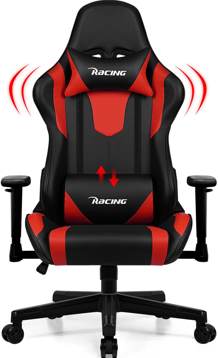 Gaming Stoel - Gaming Chair mit 90°-165° Rugleuning - Racing Style - Max Gewicht 150 kg