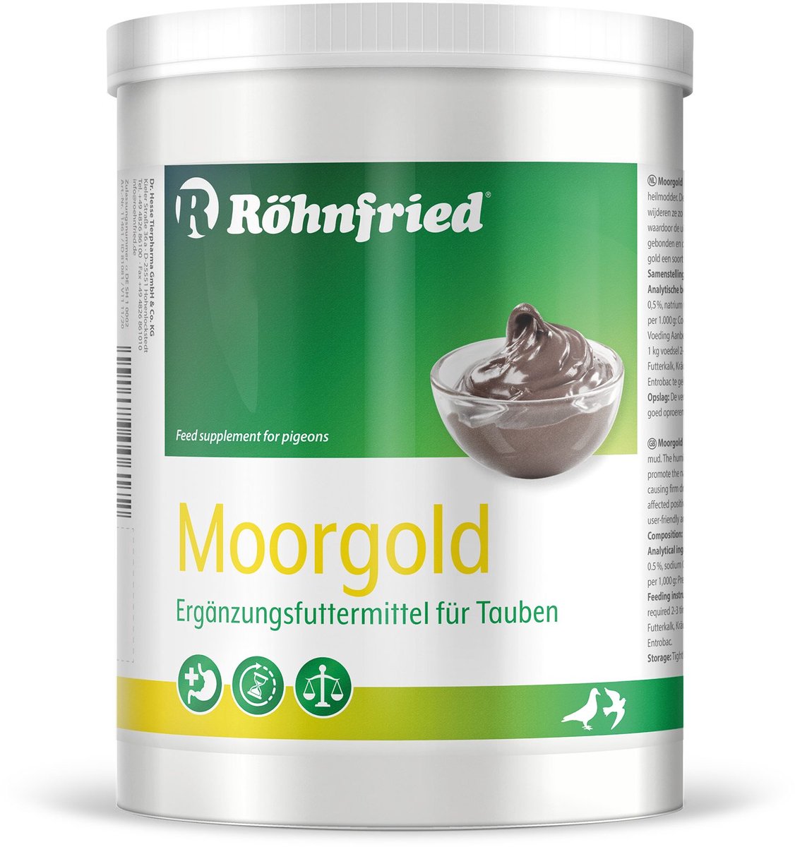 Rohnfried Moorgold 1kg - voor postduiven