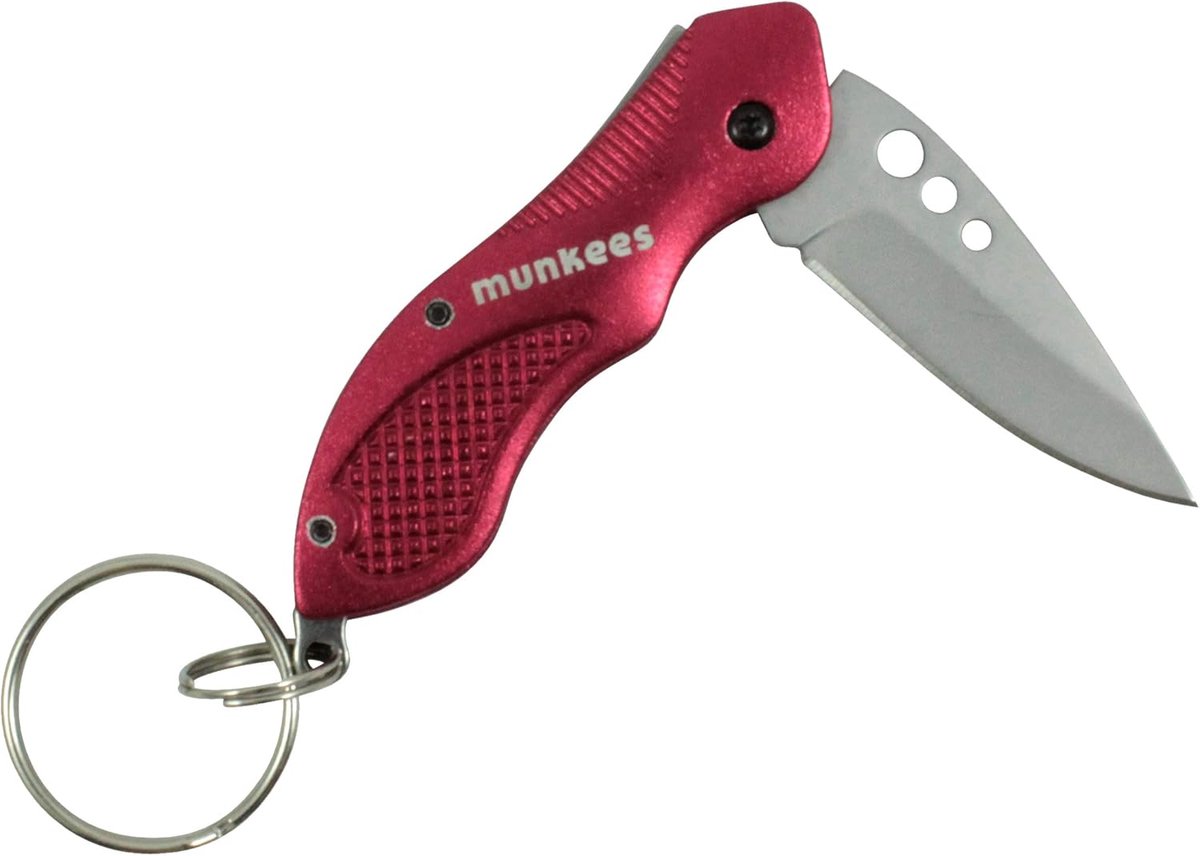 Munkees Opvouwbaar Zakmes Rood Staal 10,4 Cm