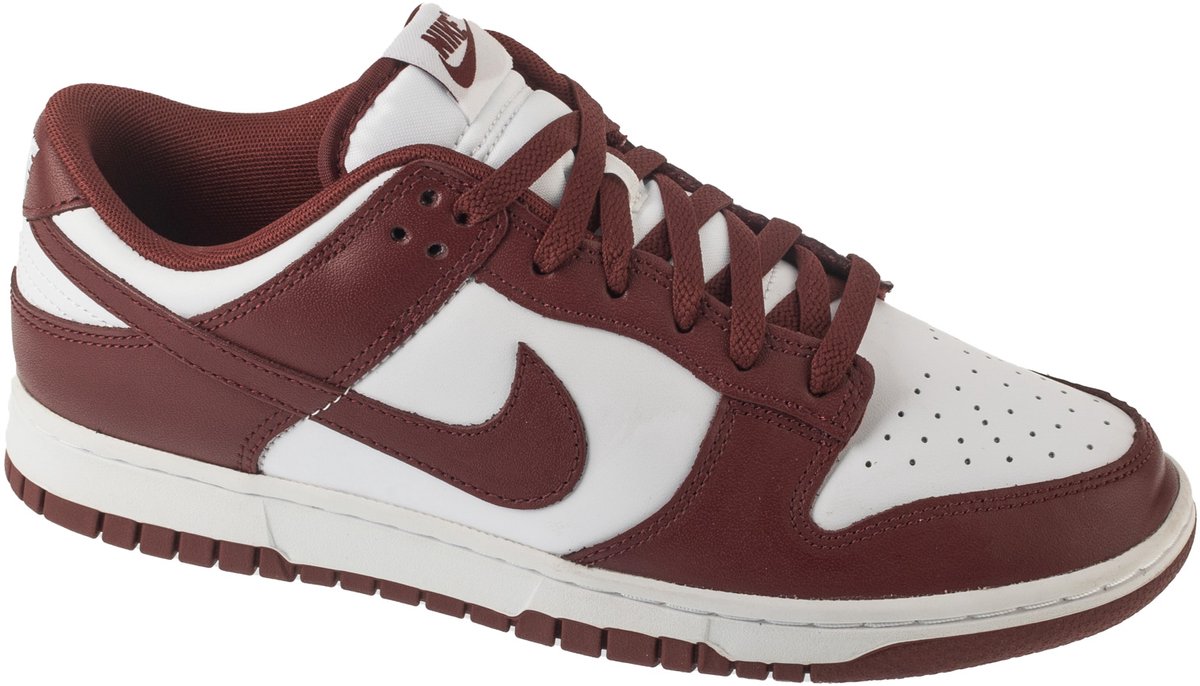 Nike Dunk Low Retro Heren Sneakers Schoenen Leer DV0833-115 Wit