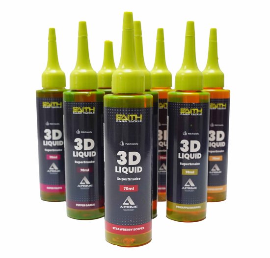 Faith A-Prime SuperSmoke Liquid Garlic/Pepper PVA-Save Active Cloud Smoke Bait Booster Attractive van Faith — afbeelding 2