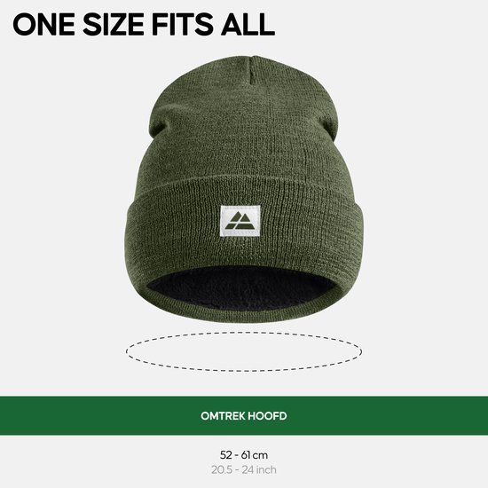 DANISH ENDURANCE Beanie Merino Klassische Wollmütze für Herbst & Winter