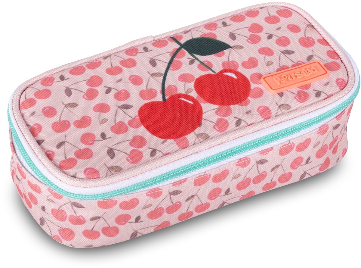 Lannoo Graphics - PAPERSALAD ETUI BOX 21CM PINK / CHERRIES