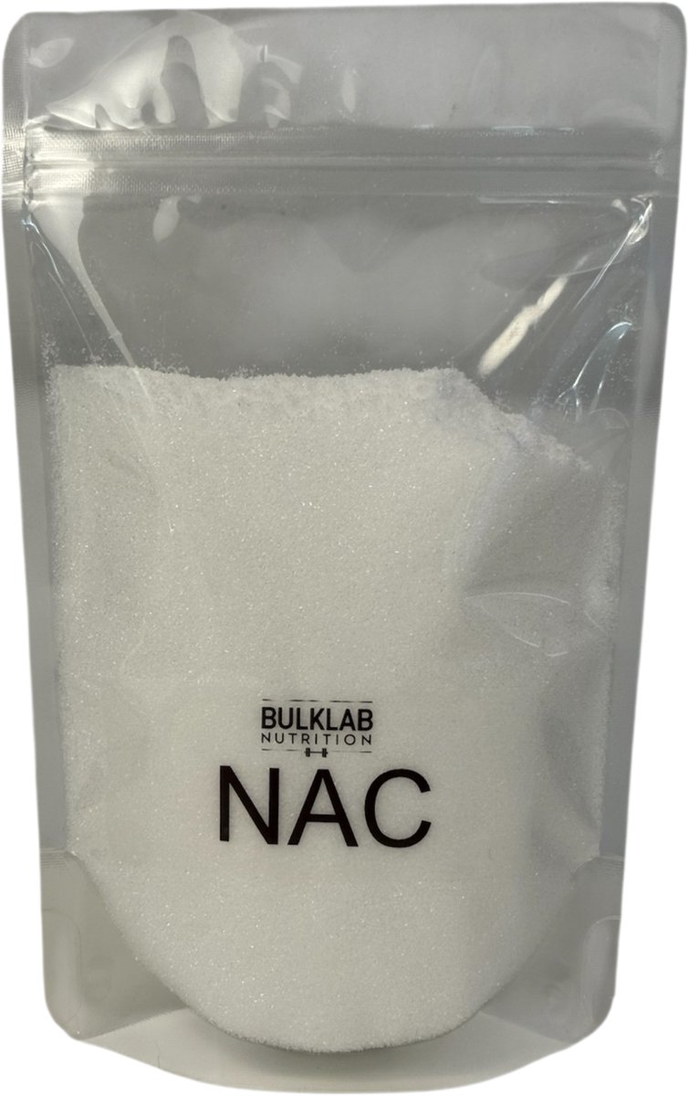 BulkLab Nutrition - NAC 100 % - N-Acetyl-Cysteine - 500g voor 714 Portie - Vegan - Antioxidanten - Glutathion - Zonder onnodige toevoegingen - Hoge Kwaliteit - Gemaakt in Nederland