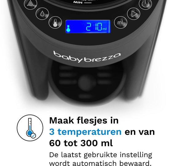 Baby Brezza Formula Pro Advanced - Automatische Flesvoeding Maker - Babyfles Apparaat - Anthraciet van Merkloos — afbeelding 3