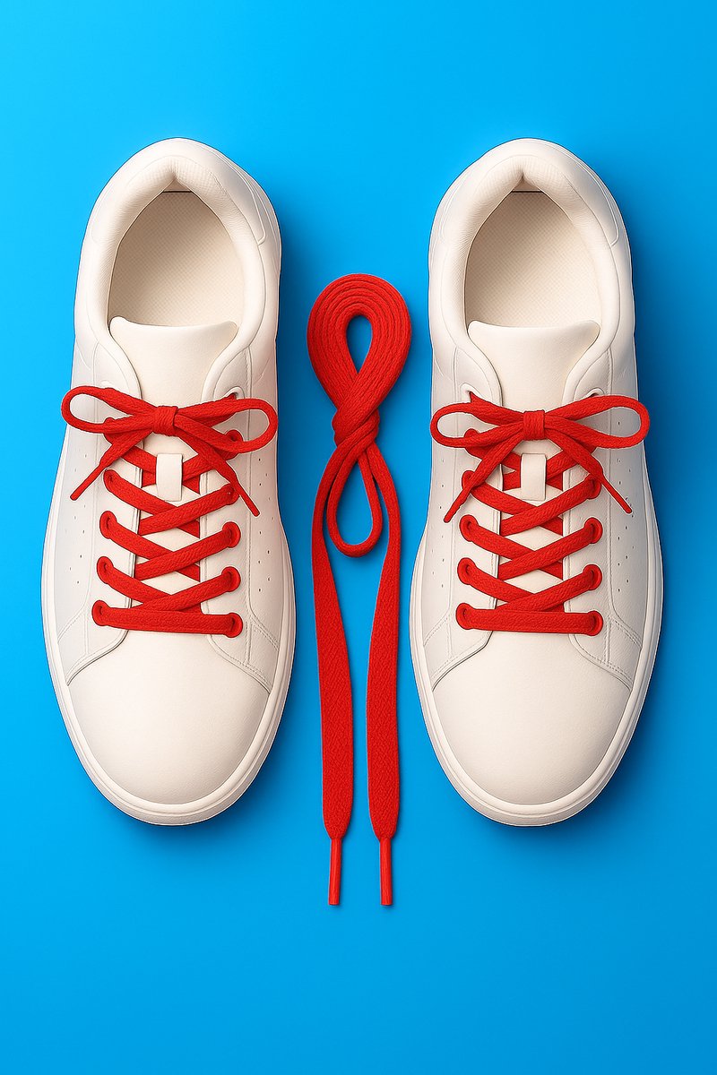 1 paar sneaker veters 150 cm rood
