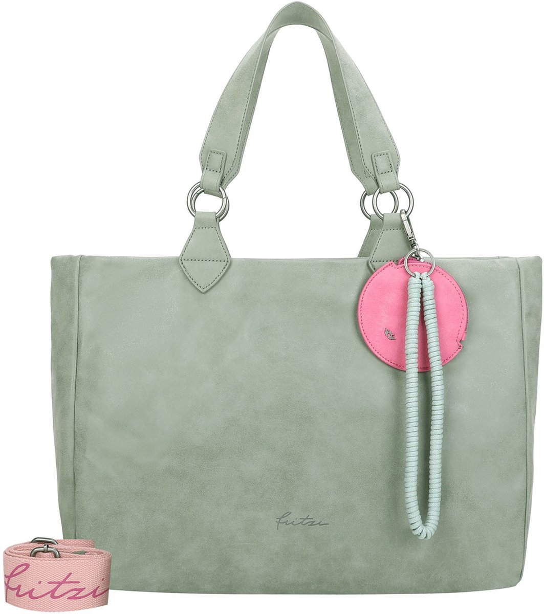 Fritzi aus Preußen Schoudertas Izzy Vintage Shoulder Bag Sage Lichtgroen