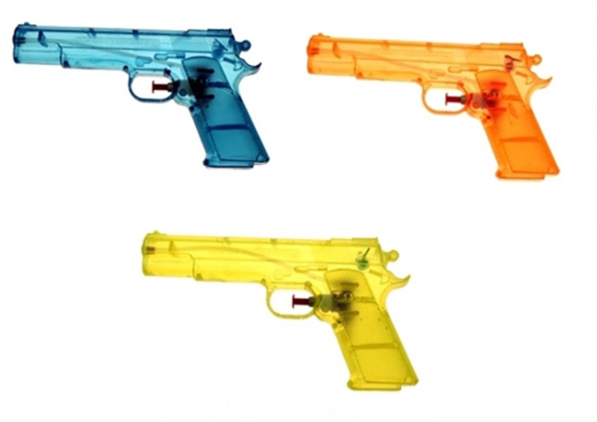 Krüger Waterpistool - 30x - oranje - kunststof - 20 cm - transparant - speelgoed