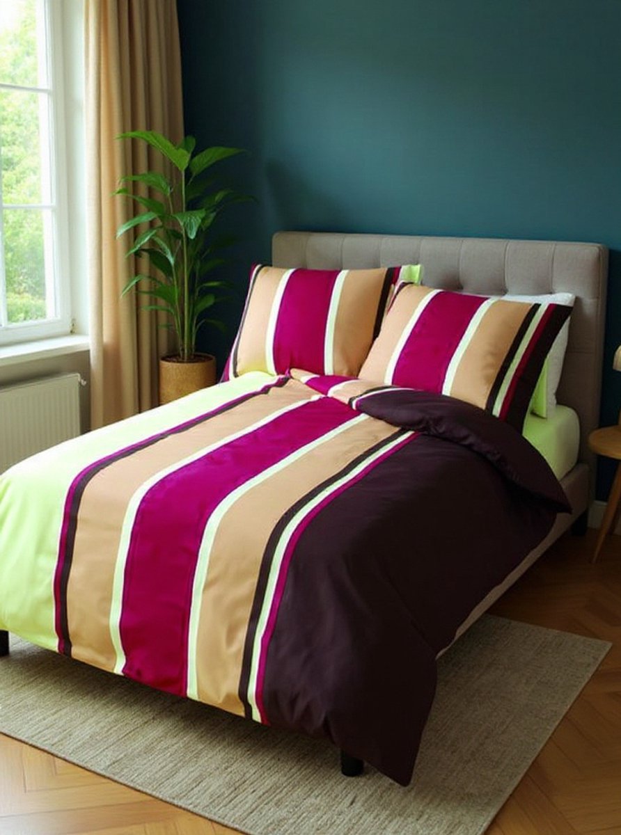 SENZATIONE 100% Katoen Percaline Dekbedovertrek 140x200/220-1x60x70 cm ALEXANDER ECRU
