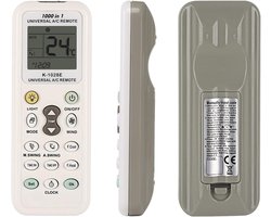 Geschikt voor Universele afstandsbediening en controller voor meer dan 1.000 merken airconditioning, waaronder geschikt voor LG, Gree, Midea, Toshiba, Haier, Daikin, Hitachi, Sharp, Panasonic, Samsung, Sanyo, Hisense, Fujitsu, Whirlpool, Bosch, enz.