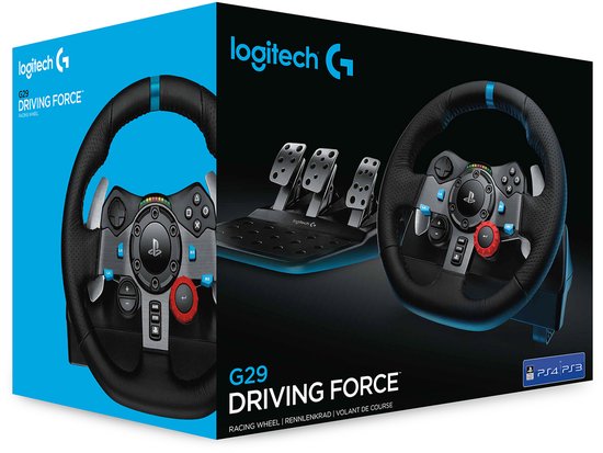 Logitech G29 - Gaming Stuurwiel - Driving Force - Racing + Pedalen - PS4, PS5 & PC