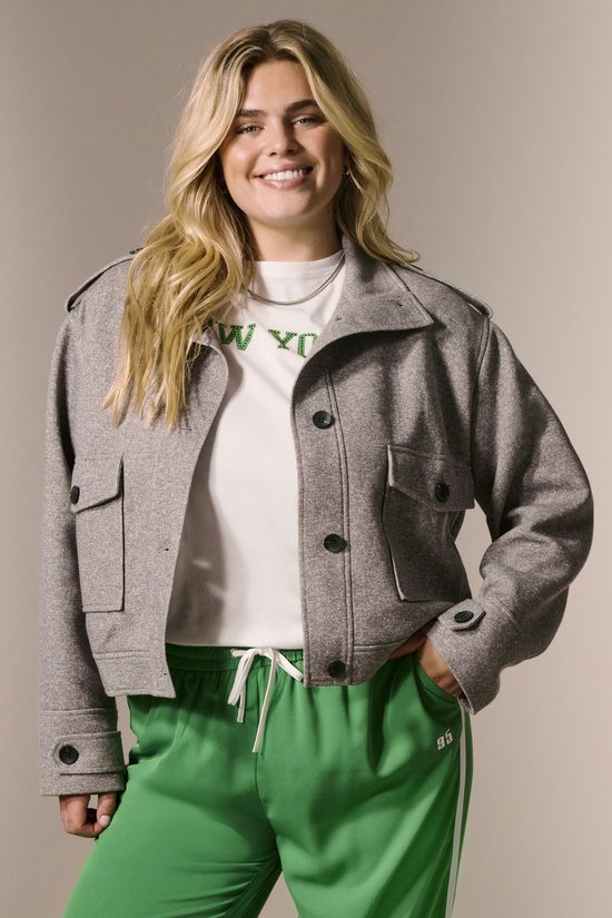 ONLY CARMAKOMA - CARSEDONA LIGHT COLLAR JACKET OTW - Dames - Gewatteerde jassen