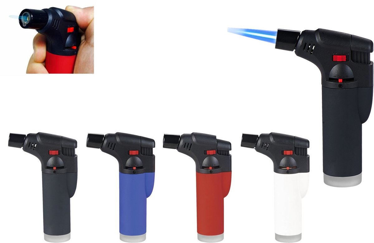 Turbobrander - Creme brulee brander - 4 stuks - jet flame - Tokyo aanstekers - Unilite